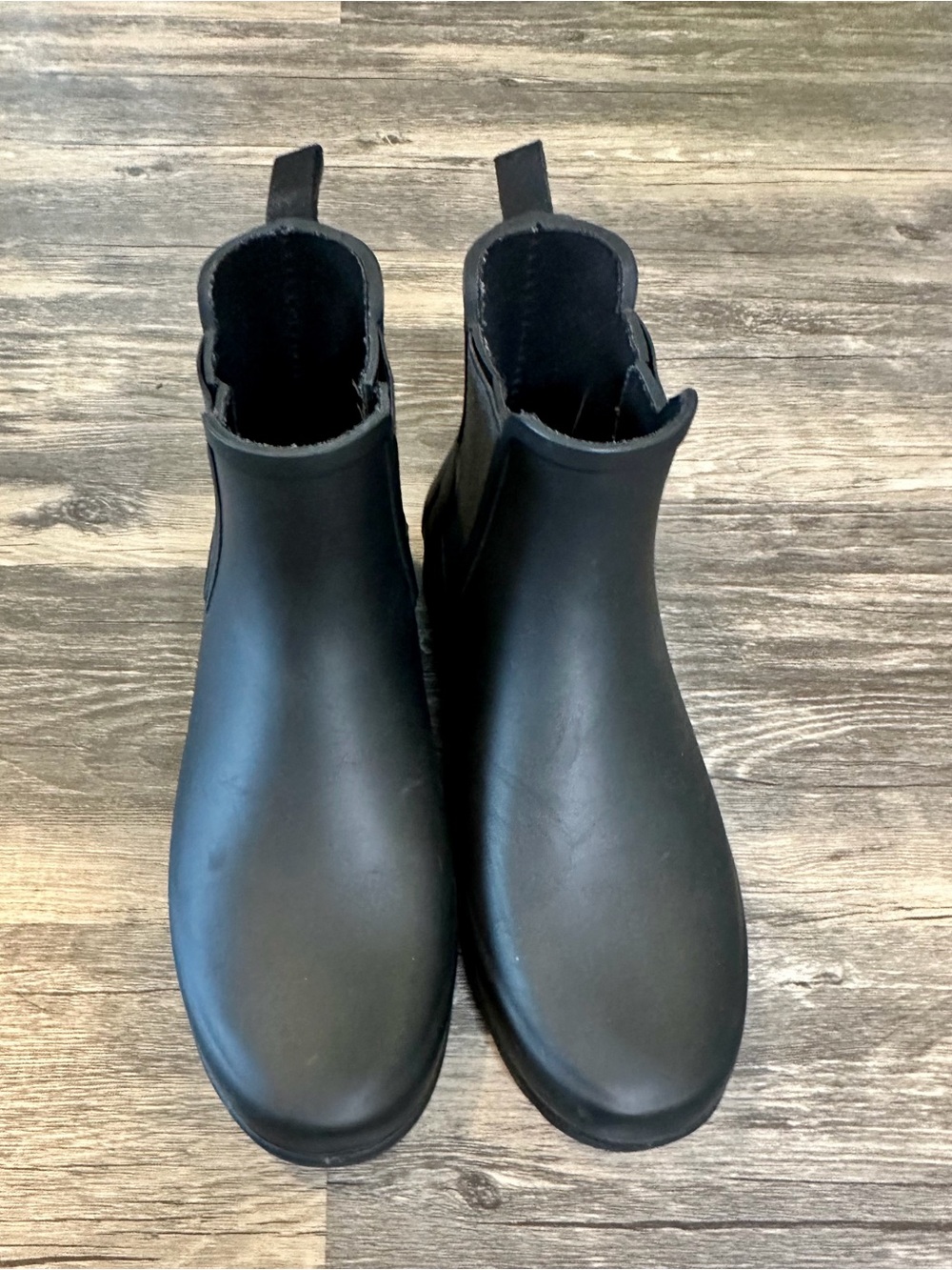 Hunter Original Chelsea Rain Boots Womens 6 Black Waterproof Ankle Boots